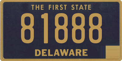 DE license plate 81888