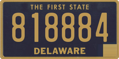 DE license plate 818884