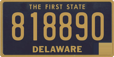 DE license plate 818890