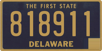 DE license plate 818911