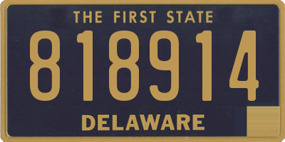 DE license plate 818914