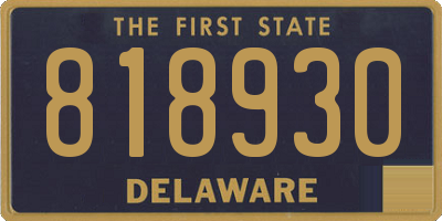 DE license plate 818930