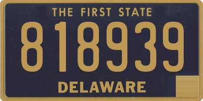 DE license plate 818939
