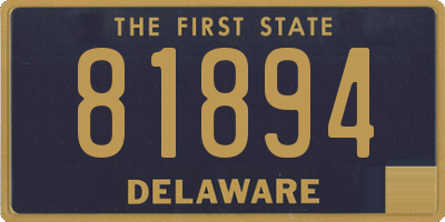 DE license plate 81894