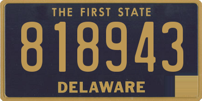 DE license plate 818943