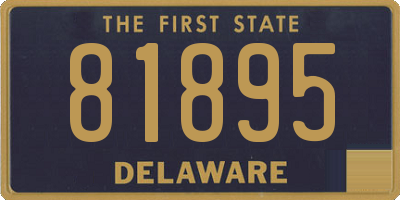 DE license plate 81895