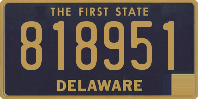 DE license plate 818951
