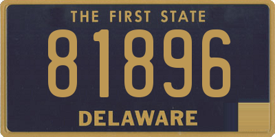 DE license plate 81896