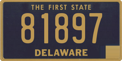 DE license plate 81897