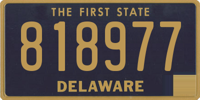 DE license plate 818977