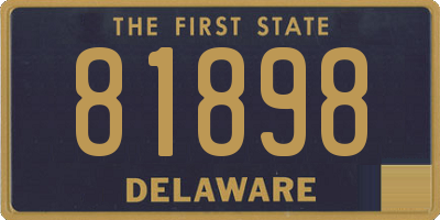 DE license plate 81898