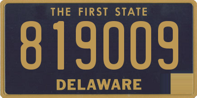 DE license plate 819009