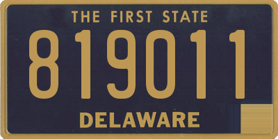 DE license plate 819011