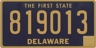 DE license plate 819013