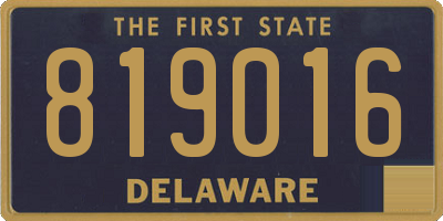 DE license plate 819016