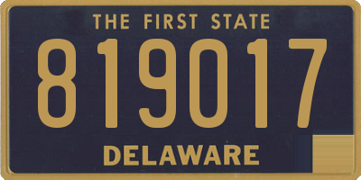 DE license plate 819017