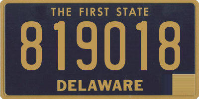 DE license plate 819018