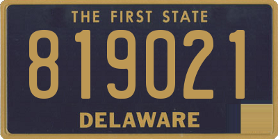 DE license plate 819021