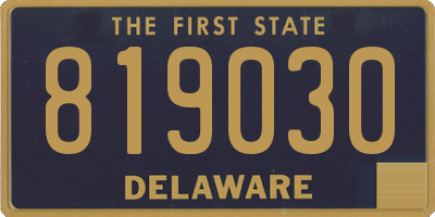 DE license plate 819030
