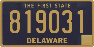DE license plate 819031