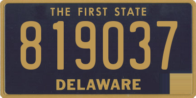 DE license plate 819037