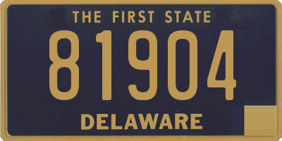 DE license plate 81904
