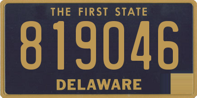 DE license plate 819046