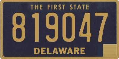 DE license plate 819047