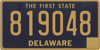 DE license plate 819048