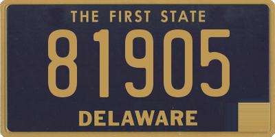 DE license plate 81905