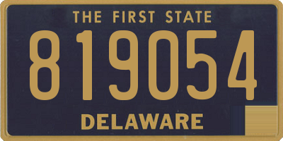 DE license plate 819054