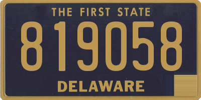 DE license plate 819058