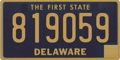 DE license plate 819059