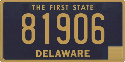 DE license plate 81906