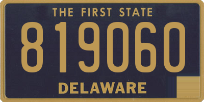 DE license plate 819060