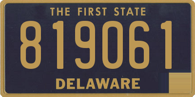 DE license plate 819061