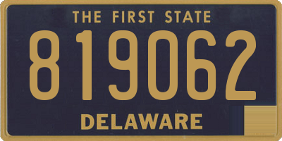 DE license plate 819062