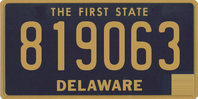 DE license plate 819063