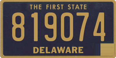 DE license plate 819074