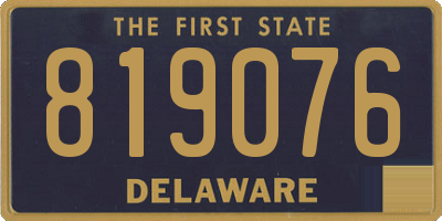 DE license plate 819076