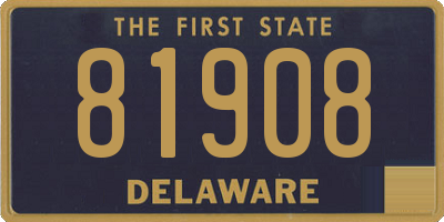 DE license plate 81908
