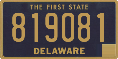 DE license plate 819081