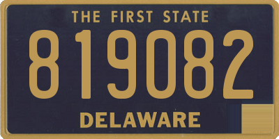 DE license plate 819082