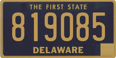 DE license plate 819085