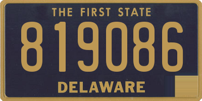 DE license plate 819086