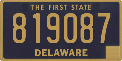 DE license plate 819087