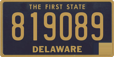 DE license plate 819089