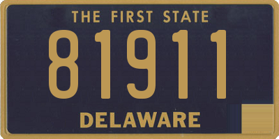 DE license plate 81911