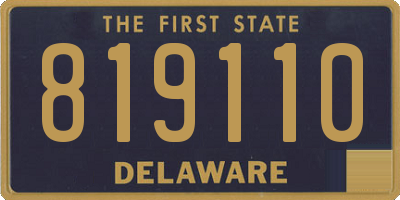 DE license plate 819110