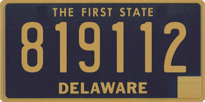 DE license plate 819112